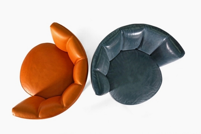Niezwykłe okrągłe fotele Fabio Luciani
