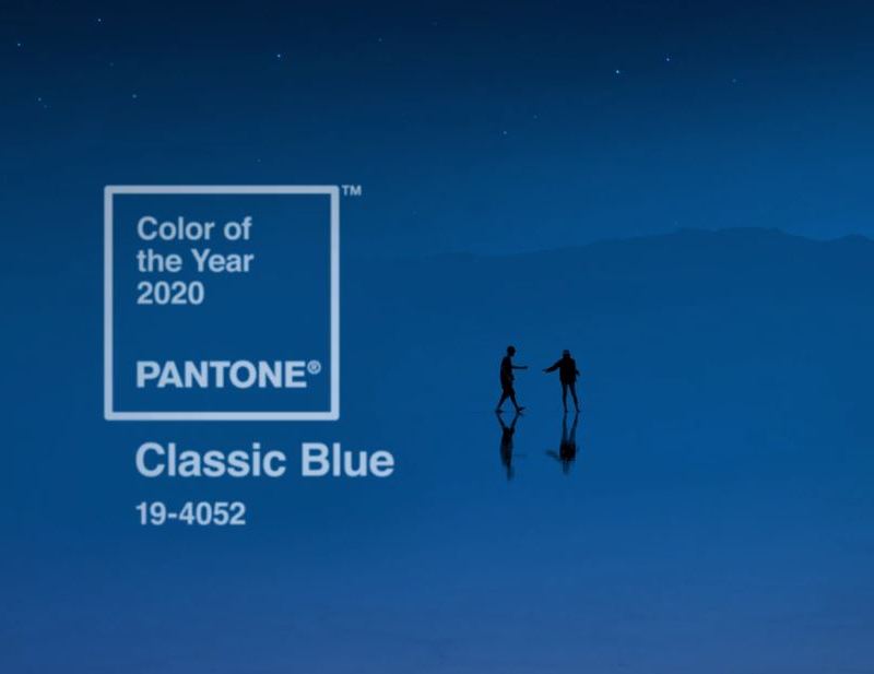 Odcień Classic Blue; Pantone