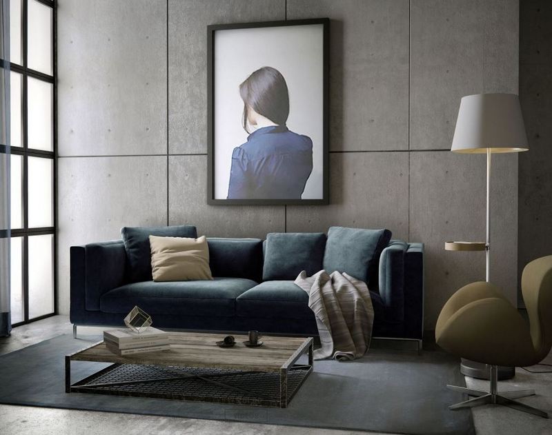 Nowoczesna granatowa sofa Rove Concepts